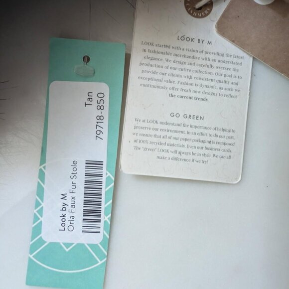 NWT | LOOK BY M Orla Faux Fur Stole 40" | OSFA - Picture 8 of 10